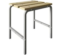 Скамья гардеробная Металл-Завод 45х43х35 см, настил сосна, каркас серый BG4543351L1