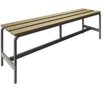 Скамья гардеробная Металл-Завод 45х150х35 см, настил сосна, каркас серый BG45150351L1