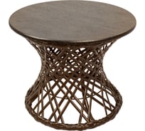 Стол M-GROUP Бонго мини коричневый, диаметр 0,40 м 19120240