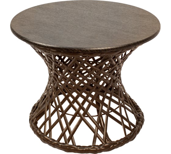 Стол M-GROUP Бонго мини коричневый, диаметр 0,40 м 19120240 1