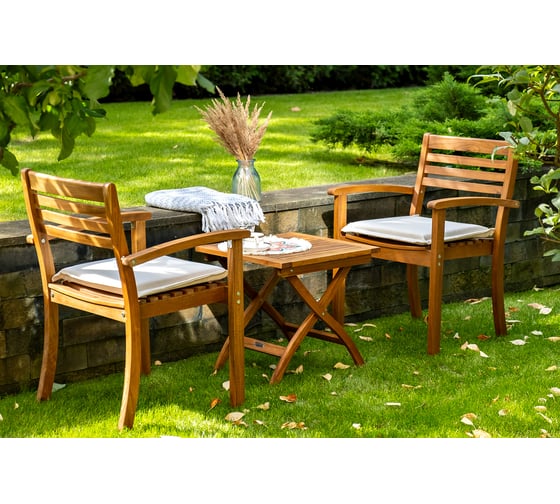 Кофейный комплект Joygarden KARO из акации c низким столом 52201/52211 1