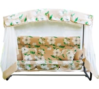 Трехместные садовые качели OLSA Турин Премиум FLOWER с1203