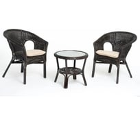 Комплект для отдыха Vinotti 2 кресла, стол 02/08 Темный Коньяк