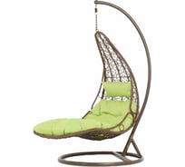 Подвесное кресло Vinotti коричневый каркас, салатовая подушка 44-003-01