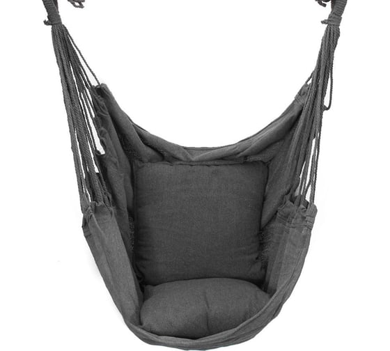 Кресло-гамак с двумя подушками ZDK серое hammock1