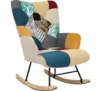 Кресло-качалка BRABIX Rock LC-310, ткань, пэчворк (лоскутное) 533149