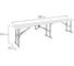 Скамья складная NOSTRESS Country FB-005 (ш1800Хг280Хв435мм) пластик HDPE белый 680058 2