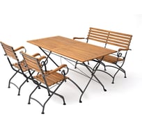 Обеденный комплект Joygarden LATA L со скамьёй, 15605/15602/15603