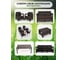 Диван ротанг 3-х местный 188x70x79 см мокко (с подушками бордо) HOMLYGREEN ARD257873 10
