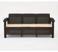 Комплект садовой мебели WORKY HomlyGreen 3+1+1+обеденный стол 153х79, с комплектом бежевых подушек ARD259361