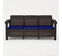 Комплект садовой мебели WORKY HomlyGreen 3+1+1+обеденный стол 153х79, с комплектом темно-синих подушек ARD259397