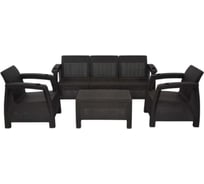 Комплект садовой мебели Set 3+1+1+кофейный столик без подушек HOMLYGREEN ARD258550