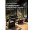 Комплект садовой мебели Set 3+1+1+кофейный столик+подушки серого цвета HOMLYGREEN ARD259203 2