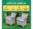 Комплект садовых кресел из искуственного ротанга Royal Family AMELIA - 6 шт., бежевый 763-21-21-6 9