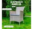 Комплект садовых кресел из искуственного ротанга Royal Family AMELIA - 8 шт., бежевый 763-21-21-8 2