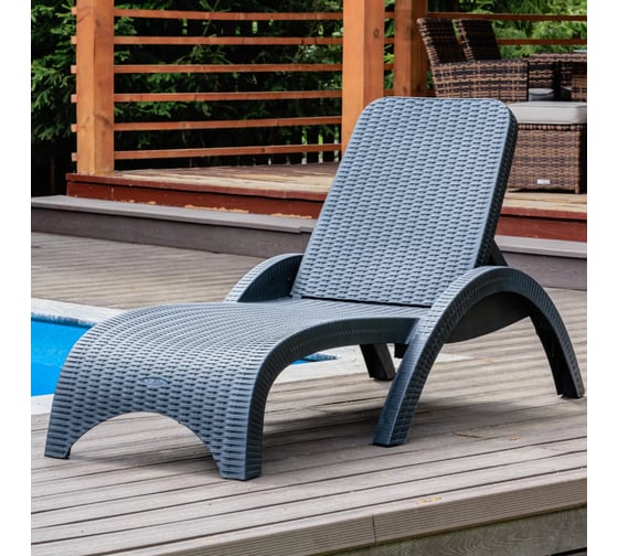 Шезлонг Royal Family Mark, серый 20-71 1