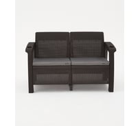 Комплект садовой мебели WORKY HomlyGreen Set 2+1+кофейный столик+подушки серого цвета ARD259201