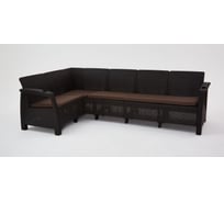 Комплект садовой мебели WORKY HomlyGreen Set 5+стол 94×94×74 см+подушки коричневого цвета ARD258572