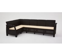 Комплект садовой мебели WORKY HomlyGreen 5+1+2 стула+обеденный стол 153×79 см, с комплектом бежевых подушек ARD259366