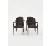 Кресло садовое WORKY RODOS, цвет венге, 4 шт ARD258801