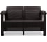Садовый диван 2-х местный 127х70х79 см мокко (с подушками бордо) HOMLYGREEN ARD257872 1