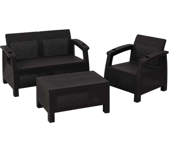 Комплект садовой мебели Set 2+1+кофейный столик без подушек HOMLYGREEN ARD258544