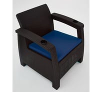 Комплект садовой мебели WORKY HomlyGreen Set 2+1+кофейный столик+подушки темно-синего цвета ARD259190