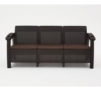 Комплект садовой мебели WORKY HomlyGreen Set 3+1+1+стол 94×94×74 см+подушки коричневого цвета ARD258563