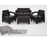 Комплект садовой мебели Set 2+1+1+кофейный столик+подушки серого цвета HOMLYGREEN ARD259200 1