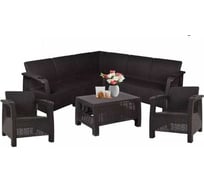 Комплект садовой мебели WORKY HomlyGreen Set 5+1+1+кофейный столик+подушки бежевого цвета ARD258555