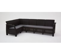 Комплект садовой мебели WORKY HomlyGreen Set 5+1+1+кофейный столик+подушки серого цвета ARD259205