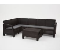 Комплект садовой мебели WORKY HomlyGreen Set 5+Кофейный столик+подушки серого цвета ARD259208