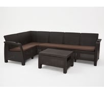 Комплект садовой мебели WORKY HomlyGreen Set 5+Кофейный столик+подушки коричневого цвета ARD258569