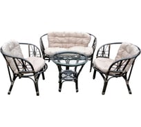 Набор мебели с подушкой Garden story Багамы коньячный/бежевый BS001-МТ001