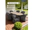 Мебель садовая Green Days стол, 210х100х75 см, 6 кресел, подушка черная, CYH1830W-2-drk 431708 9