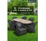Мебель садовая Green Days стол, 210х100х75 см, 6 кресел, подушка черная, CYH1830W-2-drk 431708 14