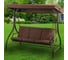 Качели садовые Green Days 3-мест, 194х120х173 см, 300 кг, , раск, капучино, YTGSW001, мет-л 339476 1