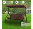 Качели садовые Green Days 3-мест, 194х120х173 см, 300 кг, , раск, капучино, YTGSW001, мет-л 339476 7
