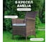 Комплект садовых кресел Royal Family AMELIA, искусственный ротанг, 6 шт., коричневый, 763-61-21-6 2