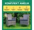 Комплект садовых кресел из искусственного ротанга AMELIA 6 шт серый Royal Family 763-71-71-6 3