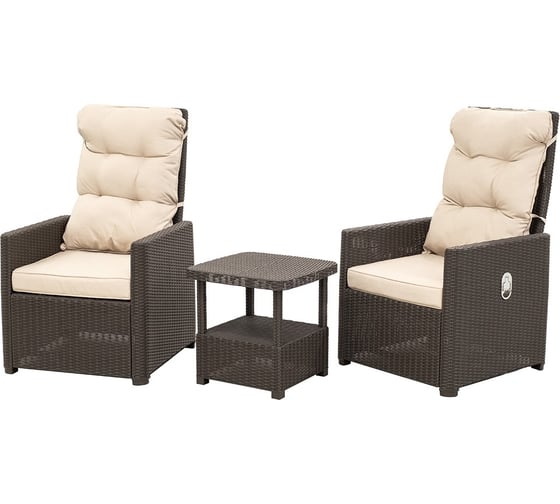 Комплект уличной мебели B:rattan MANCHESTER OTTO SET 2, венге CHR02VB