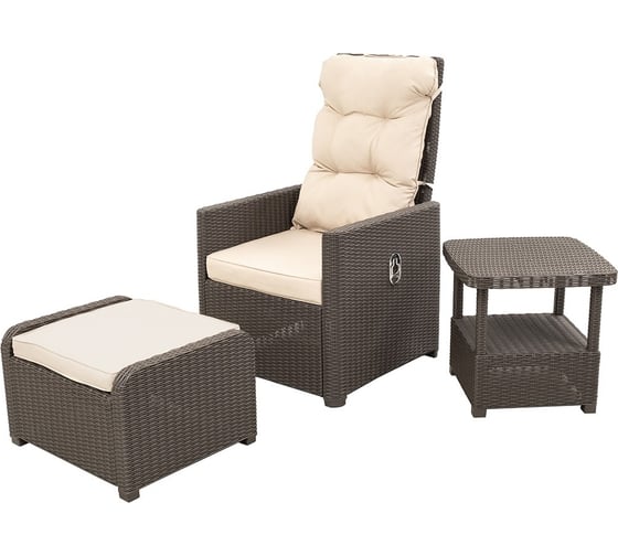 Комплект уличной мебели B:rattan MANCHESTER OTTO SET 2, венге CHR02VB