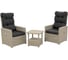 Комплект уличной мебели B:rattan MANCHESTER OTTO SET 2, серый CHR02GA 2