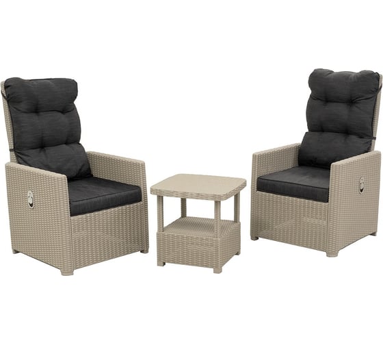 Комплект уличной мебели B:rattan MANCHESTER SET 2, серый CH02GA