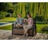 Скамья-сундук Keter Deco Garden Bench 227 L Walnut 261839 8