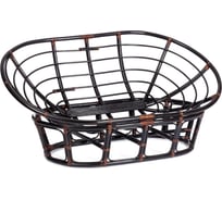 Диван Tetchair Мамасан/Mamasan (23/02 W) /без подушки/ 169х102х80см, античный черно-коричневый 5219