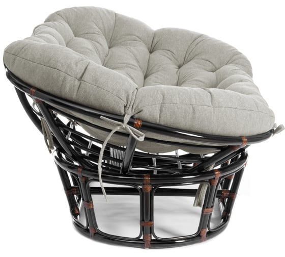 Диван Tetchair Мамасан/Mamasan (23/02 W) /с подушкой/ 169х102х80см, пекан орех, матрац 182х119см, ткань серо-бежевая 3м 16/2 25287