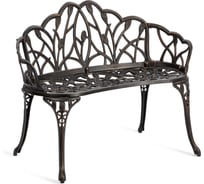 Скамья Tetchair Штраус/Strauss алюминиевый сплав, 99хх56х76см, бронзовый 11703