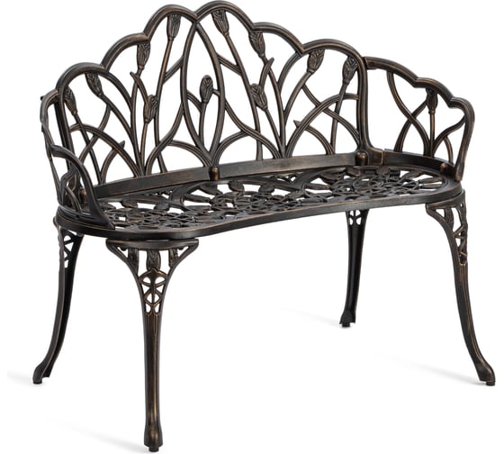 Скамья Tetchair Штраус/Strauss алюминиевый сплав, 99хх56х76см, бронзовый 11703