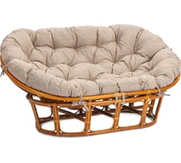 Диван Tetchair Мамасан/Mamasan (23/02 W) /с подушкой/ 169х102х80см, коньячный, матрац 182х119см, рогожка, меланж 25869